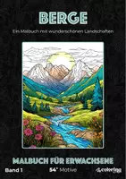 Vorschau - Arbeitsblätter - Berge ❂ Ausmalbilder (54 Malvorlagen) - Deckblatt