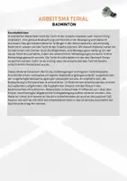 Vorschau - Arbeitsblätter - Badminton Smash (Arbeitsblätter & Beobachtungsbogen) - Seite 1