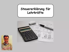 Vorschau - Lehrpläne/Lehrermaterial - Tipps für eine Steuererklärung für Lehrkräfte - Deckblatt