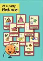 anteprima - Flashcard - At the Party: 40 Flash Cards / Carte illustrate e con parole (Inglese) - Pagina 2