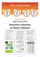 Vorschau - Arbeitsblätter - Innovative Solutions to Plastic Pollution (Gruppenpuzzle) - Deckblatt