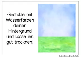 Vorschau - Mal- und Bastelvorlagen - Kunstidee Sommer Biene - Seite 1