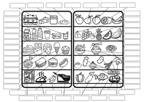 Vista previa - Hojas de trabajo - Label my Fridge (Food) - página 3