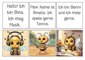Vorschau - Arbeitsblätter - Leseübung: Wer bin ich? - Bienen - Seite 2