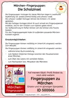 Vorschau - Arbeitsblätter - Die Schatzinsel - Verlorene Insel - Fingerpuppen zur Geschichte von Robert Louis Stevenson - Seite 1