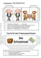 Vorschau - Arbeitsblätter - Die Schatzinsel - Verlorene Insel - Fingerpuppen zur Geschichte von Robert Louis Stevenson - Seite 3
