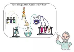 Vorschau - Fördermaterial/Inklusion - Forschungslabor "Gebärdensprache" und Maskottchen Stokoe - Seite 3
