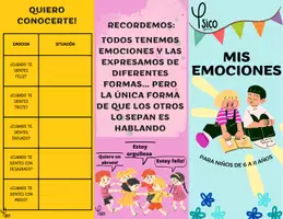 Vista previa - Hojas de trabajo - Mis emociones explicado para niños - Portada