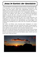 Vorschau - Arbeitsblätter - Jesus Christus von Nazareth - Texte + Aufgaben - Seite 1