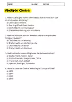 Vorschau - Arbeitsblätter - 2. Weltkrieg Arbeitsblatt - Schlachten und Ereignisse - Aufgaben mit Lösungen - Seite 3