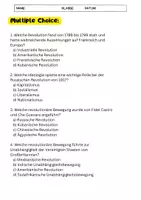 Vorschau - Arbeitsblätter - Revolutionen Arbeitsblatt - Aufgaben + Lösung - Seite 3