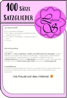 Vorschau - Arbeitsblätter - 100 Sätze: Satzglieder - Seite 1