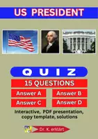 Vorschau - Arbeitsblätter - US PRESIDENT - 15 questions in quiz form - Deckblatt