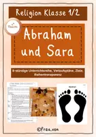 Vorschau - Stundenentwürfe - Abraham und Sara – Vertrauen in Gottes Verheißung entdecken Klasse 1/2 - Deckblatt