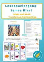 Vorschau - Arbeitsblätter - Materialpaket Lesespaziergang Künstler:in und Kunstpraxis - Seite 1