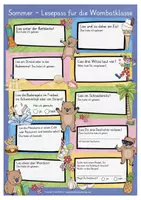 Vorschau - Arbeitsblätter - Wombatklasse Sommerferien Lesepass Klassentier Wombat - Seite 1
