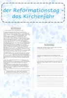 Vorschau - Arbeitsblätter - der Reformationstag - das Kirchenjahr (ev.) - Deckblatt