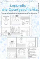 Vorschau - Arbeitsblätter - Leporello zur Ostergeschichte - das Kirchenjahr (ev.) - Deckblatt
