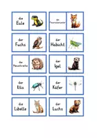 Vorschau - Spiele - Domino heimische Tiere - Seite 1