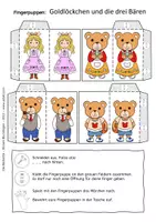 Vorschau - Arbeitsblätter - Goldlöckchen und die drei Bären - Fingerpuppen zum Märchen - Seite 2
