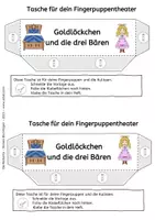 Vorschau - Arbeitsblätter - Goldlöckchen und die drei Bären - Fingerpuppen zum Märchen - Seite 3