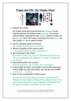 Vorschau - Arbeitsblätter - Fragen zum Film - Der Organe-Check - Seite 2