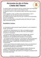 anteprima - Materiale per pittura e bricolage - L'Isola del Tesoro - Pupazzi dito - Marionetta - Favola - Pagina 1
