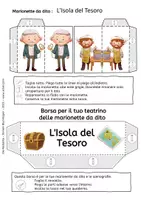 anteprima - Materiale per pittura e bricolage - L'Isola del Tesoro - Pupazzi dito - Marionetta - Favola - Pagina 3