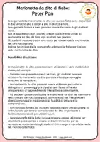 anteprima - Materiale per pittura e bricolage - Peter Pan - Pupazzi dito - Marionetta - Favola - Pagina 1