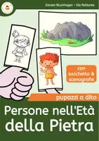 anteprima - Materiale per pittura e bricolage - Persone nell'Età della Pietra - Pupazzi dito - Marionetta - Pagina di copertina