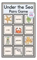 Vorschau - Spiele - Under the Sea - Pairs Game - Deckblatt