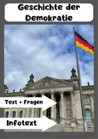 Vorschau - Arbeitsblätter - Die Geschichte der Demokratie - 6 Fragen zum Text - Deckblatt