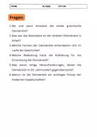 Vorschau - Arbeitsblätter - Die Geschichte der Demokratie - 6 Fragen zum Text - Seite 2