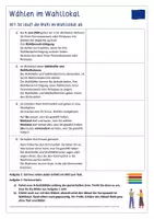 Vorschau - Stundenentwürfe - Einfach Europawahl - 6) Wählen im Wahllokal und mit Briefwahl (leichte Sprache) - Seite 1