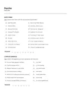 Aperçu - Apprentissages en autonomie - Psycho (fiches de travail en anglais sur le film) - Page 1