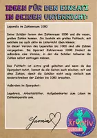 Vorschau - Stationenlernen - Zahlenraum bis 1000 Faltheft mit Zahlen - Seite 1