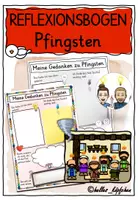 Vorschau - Stundenentwürfe - Pfingsten Religionsunterricht REFLEXIONSBOGEN - Deckblatt