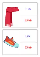 Vorschau - Bildkarten - Materialpaket Bildlkarten unbestimmte Artikel - Seite 1