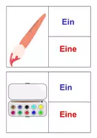 Vorschau - Bildkarten - Bildkarten unbestimmte Artikel Schule - Seite 2