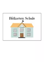 Vorschau - Bildkarten - Bildkarten unbestimmte Artikel Schule - Deckblatt