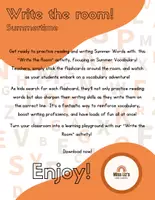 Vista previa - Juegos / Gamificación - Write the room - Summertime! - página 1