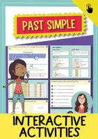 Vorschau - Interaktives Material - Simple Past interaktive Übungen – Englisch Arbeitsblätter Sekundarstufe I - Deckblatt