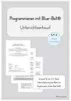 Vorschau - Stundenentwürfe - Unterrichtsentwurf Programmieren mit BlueBot® - Deckblatt
