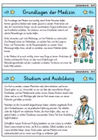 Vorschau - Stationenlernen - Arzt - Wissenskartei - Berufe - Seite 1