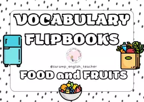Vista previa - Manualidades / Dibujos para colorear - FOOD & FRUITS FLIPBOOKS - página 1