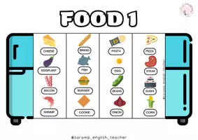 Vista previa - Manualidades / Dibujos para colorear - FOOD & FRUITS FLIPBOOKS - página 2