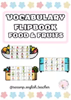 Vista previa - Manualidades / Dibujos para colorear - FOOD & FRUITS FLIPBOOKS - Portada