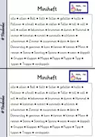 Vorschau - Arbeitsblätter - Miniheft Grundwortschatz "ll, mm, nn & pp" - Seite 1