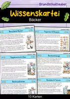 Vorschau - Stationenlernen - Bäcker - Wissenskartei - Berufe - Deckblatt