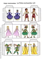 Aperçu - Matériel pour travaux manuels / dessin - La Flûte enchantée - Marionnettes à doigts pour les cours de musique - Page 3
